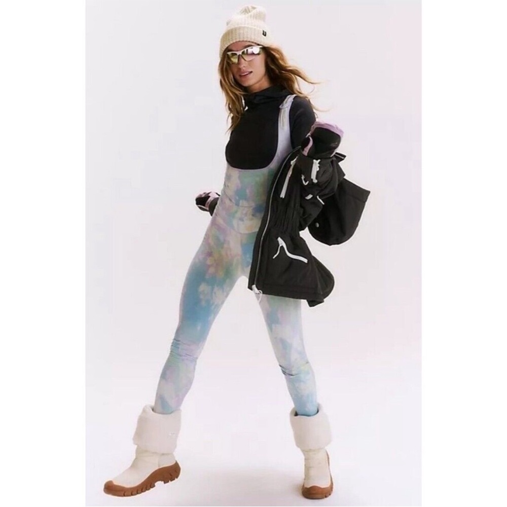 Free People Movement Tie Dye You Know It Base Jumpsuit Onesie Size Small New